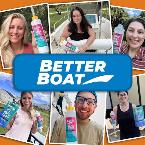 Better Boat Inline RV Water Filter - NSF Certified Marine Grade for Hoses, Campers & Gardens