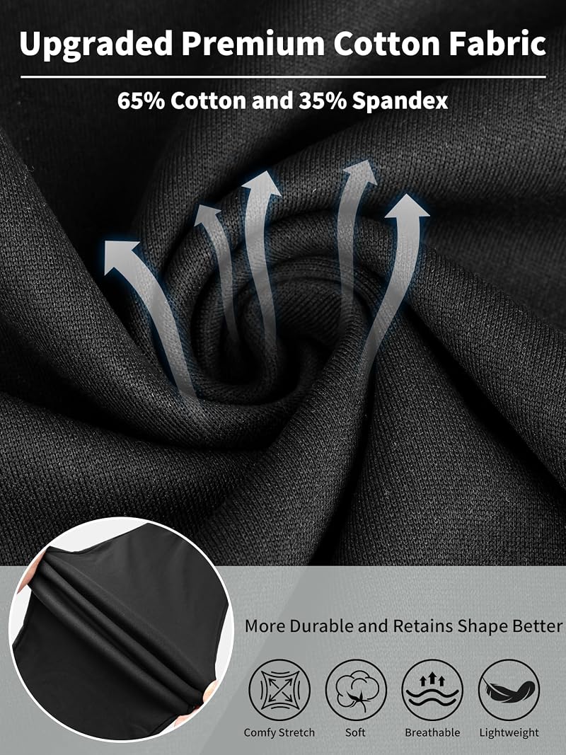 Men's Baggy Sweatpants in Cotton-Blend - Black, Size Medium