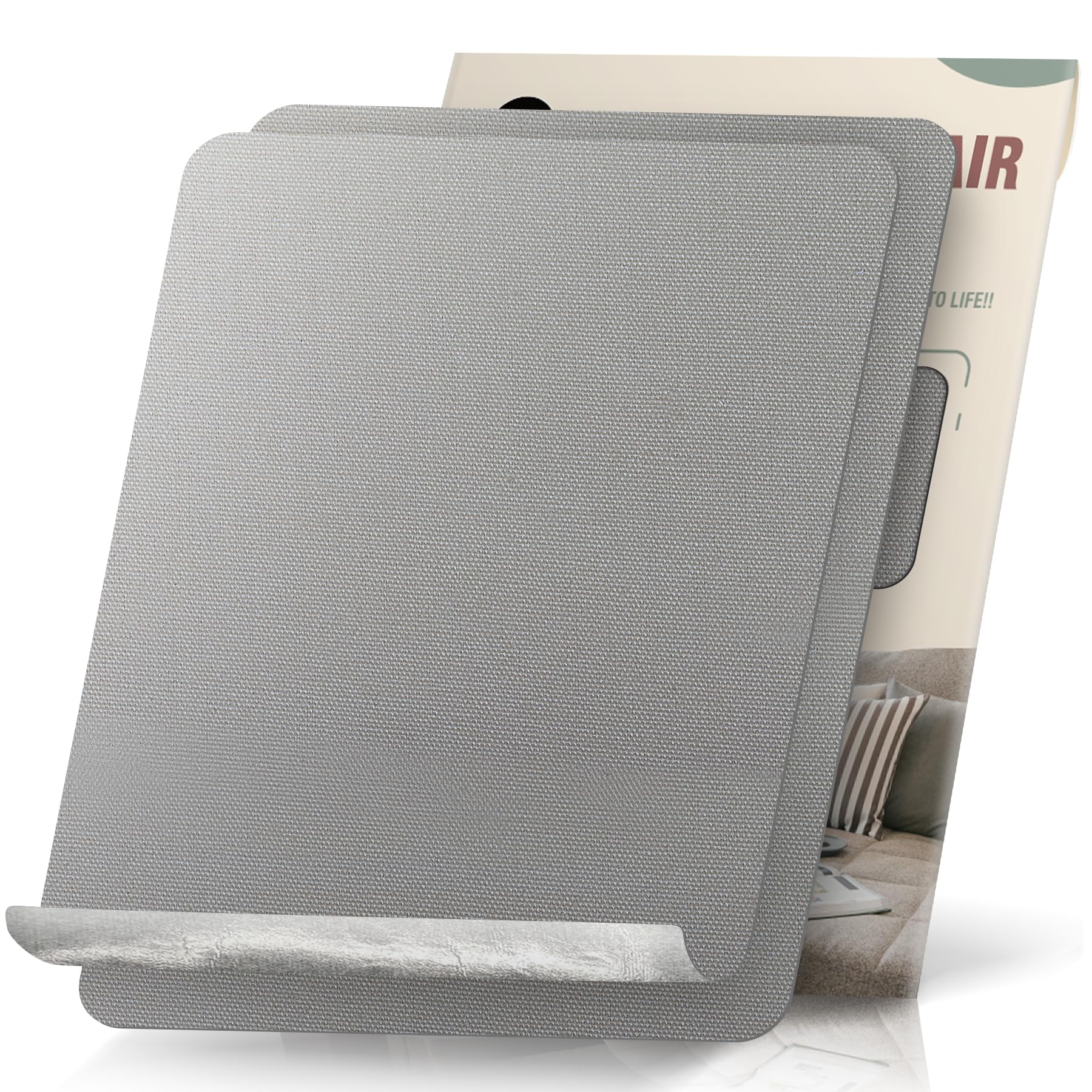 OAZ 2 Pieces 9 x 11 inch Canvas Repair Patches Canvas Fabric Patch Self-Adhesive Canvas Repair Tape Waterproof Outdoor Gear Repair Patch Kit for Boat Cover Awning Sofa Chair Couch Tent Bag (Gray)