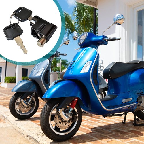 Universal Battery Box Lock for Electric Vehicles - Anti-Theft Metal Replacement Lock with 2 Keys, Fits E-Bike, Electrombile & Motorcycle