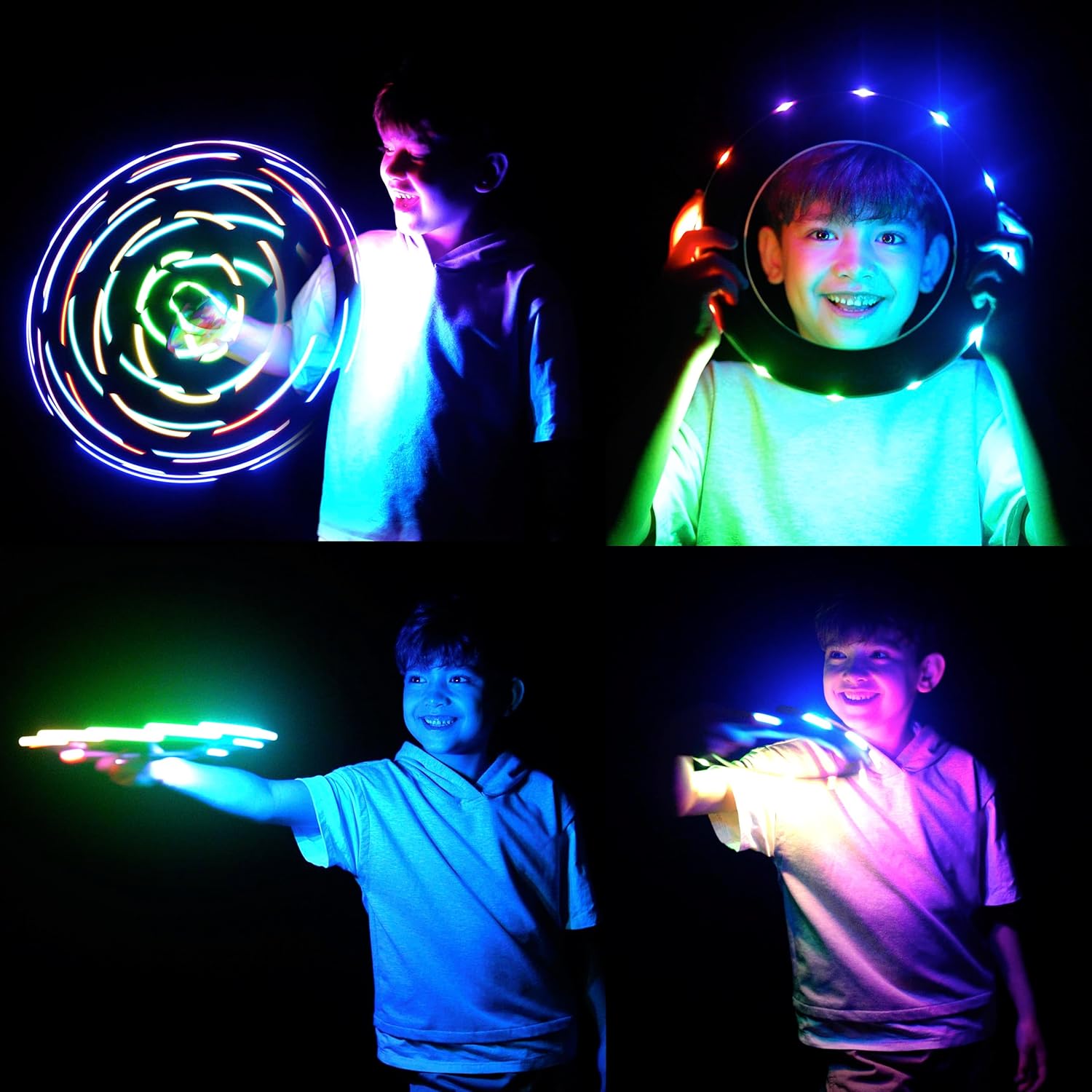 TOSY Flying Ring - Super Bright RGB Multicolor LED Toy | Waterproof & Safe for Kids, Teens, and Easter Gifts