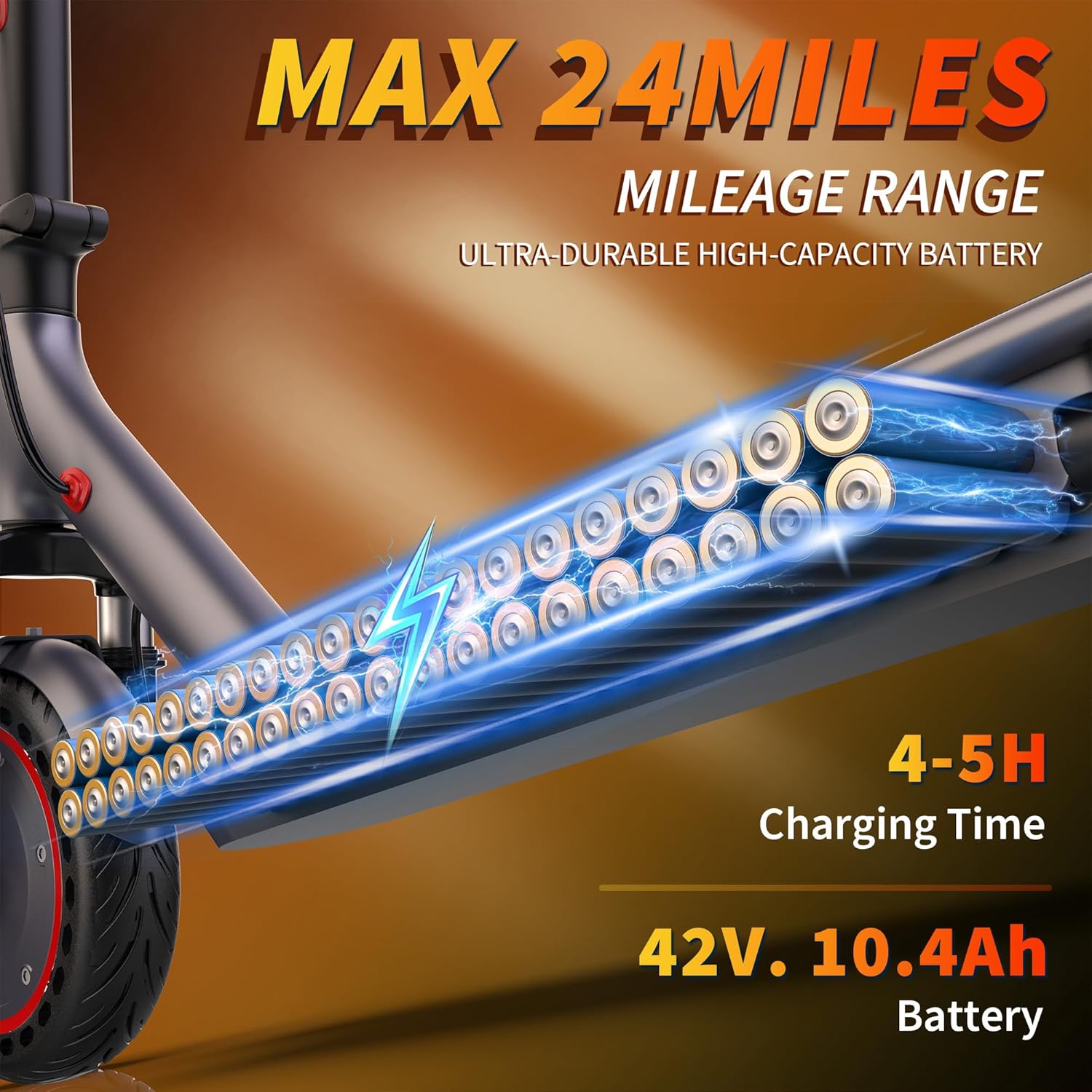 Roinside Electric Scooter - High-Speed 350W/500W Motor | Long-Range 12-62 Miles | Foldable Design