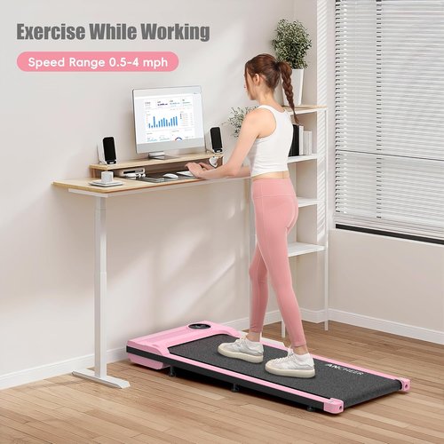 FUNMILY Walking Pad Treadmill - 3-in-1 Under Desk Mini Treadmill with App & Remote Control | 300 LB Capacity