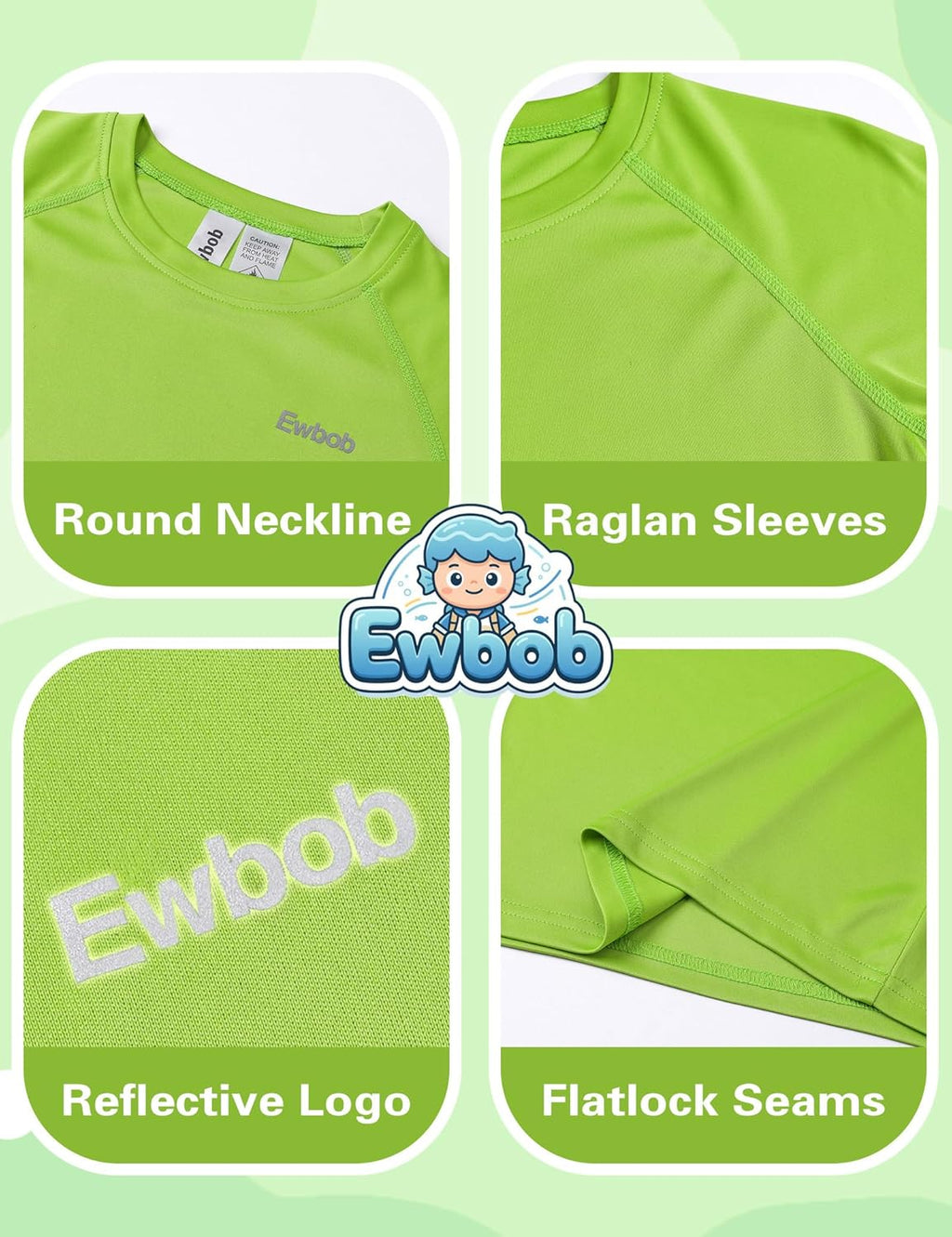 UPF 50+ Boys Swim Shirt by [Brand Name] - Long Sleeve UV Protection Rash Guard for Kids 3-14Y
