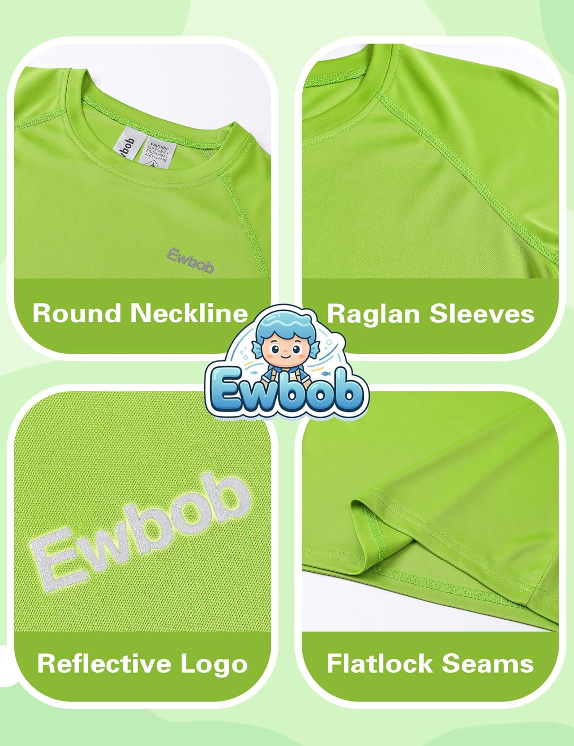 UPF 50+ Boys Swim Shirt by [Brand Name] - Long Sleeve UV Protection Rash Guard for Kids 3-14Y