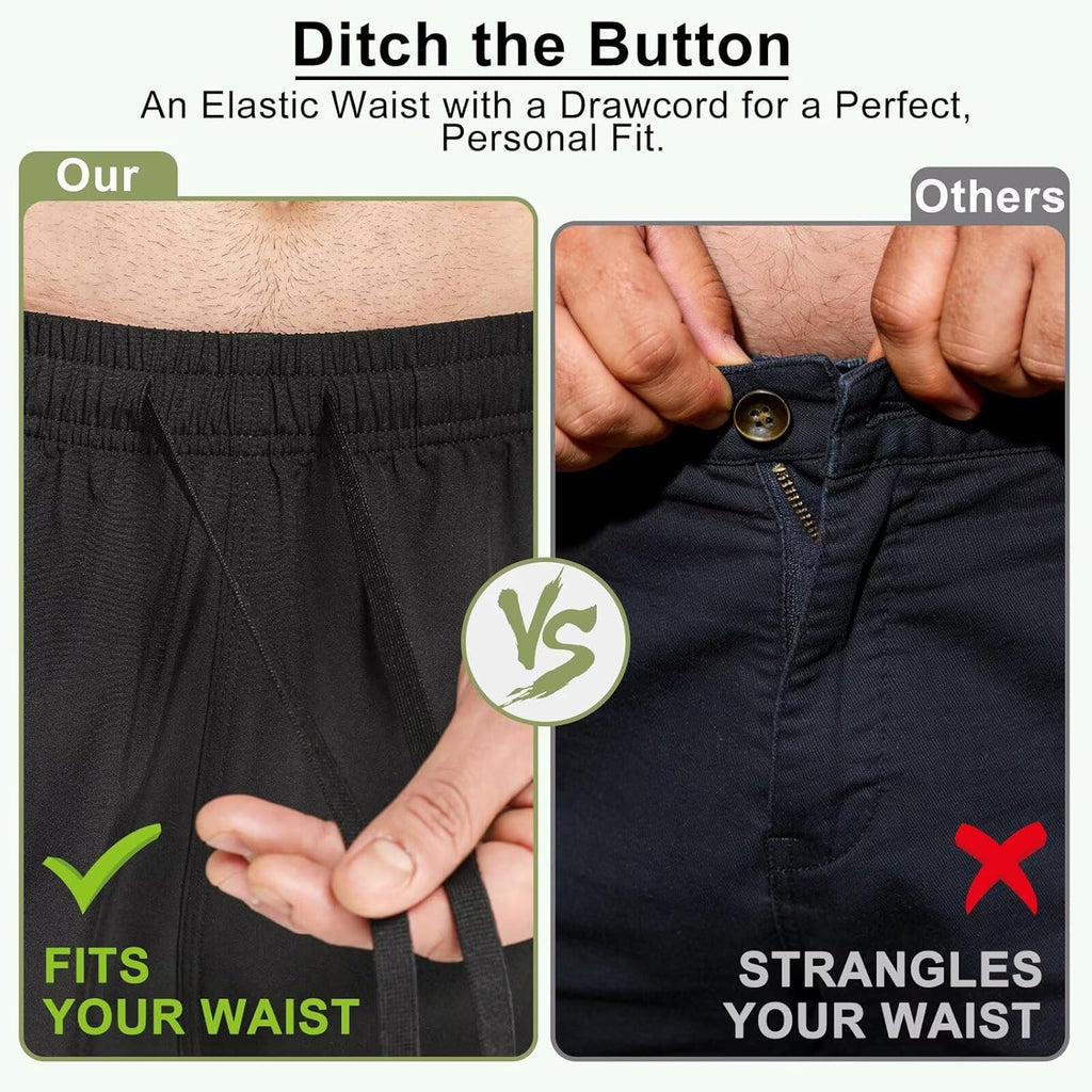 Skiennix Men's 7" Athletic Gym Shorts - Lightweight Quick-Dry with Zipper Pockets for Running & Basketball