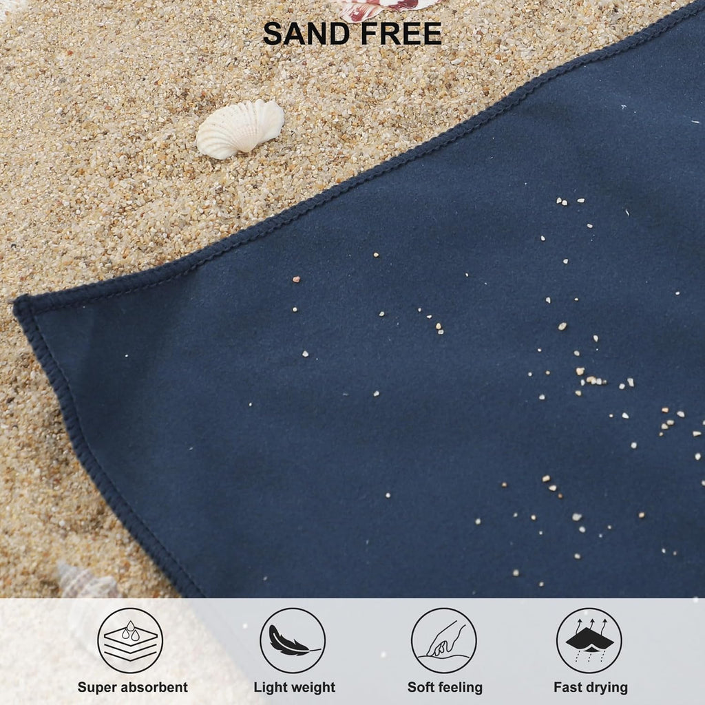 Rainleaf Microfiber Towel - Quick-Dry, Super Absorbent & Lightweight | Ideal for Travel, Gym, Camping & Beach