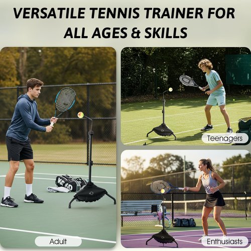 HZ-WONMIO Tennis Training Aid,Tennis Practice Topspin Fast & Master Powerful Groundstrokes,Tennis Training Equipment for Beginners & Intermediate Players