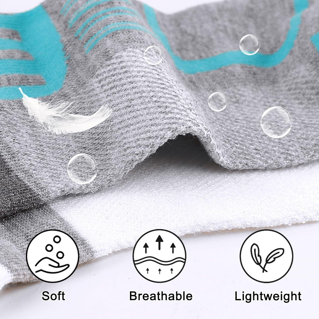 Skiennix Women's Ankle Socks - Lightweight & Breathable Low Cut Design | 10/15 Pairs with Heel Tab