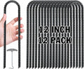 Gtongoko Heavy-Duty Trampoline Stakes - Galvanized Steel U-Shaped Ground Anchors | Black