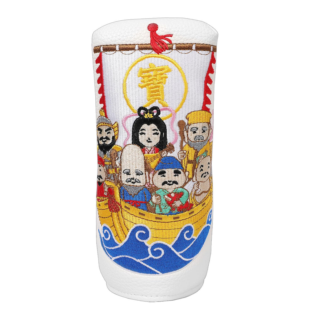 SHABIER Golf Blade Headcover with Shichi-fuku-jin Design for Blade Headcover