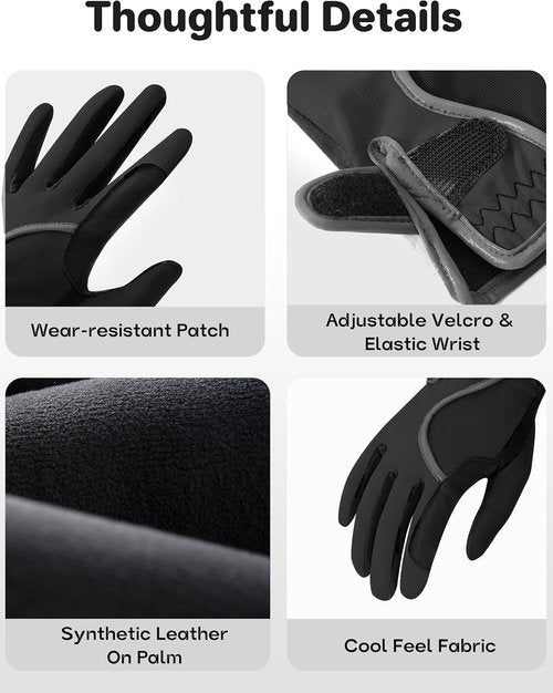 FitsT4 Kids Horse Riding Gloves - Touchscreen Equestrian Gloves for Boys & Girls | Youth Mesh Design