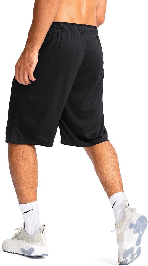 G Gradual Men's Basketball Shorts - Lightweight Quick-Dry Athletic Shorts with Zipper Pockets | 11" Long