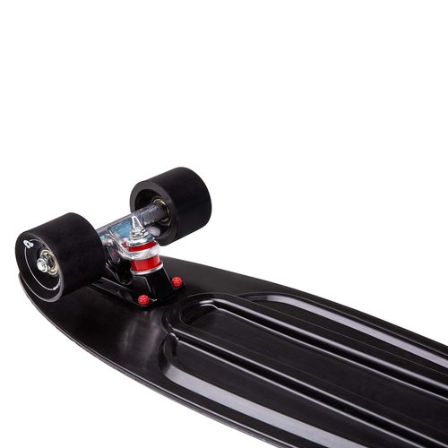 Retrospec Quip Mini Cruiser Skateboard 22.5" And 27" Classic Retro Plastic Cruiser Complete Skateboard With ABEC 7 Bearings And PU Wheels Compact Board With Grippy, Molded Waffle Deck