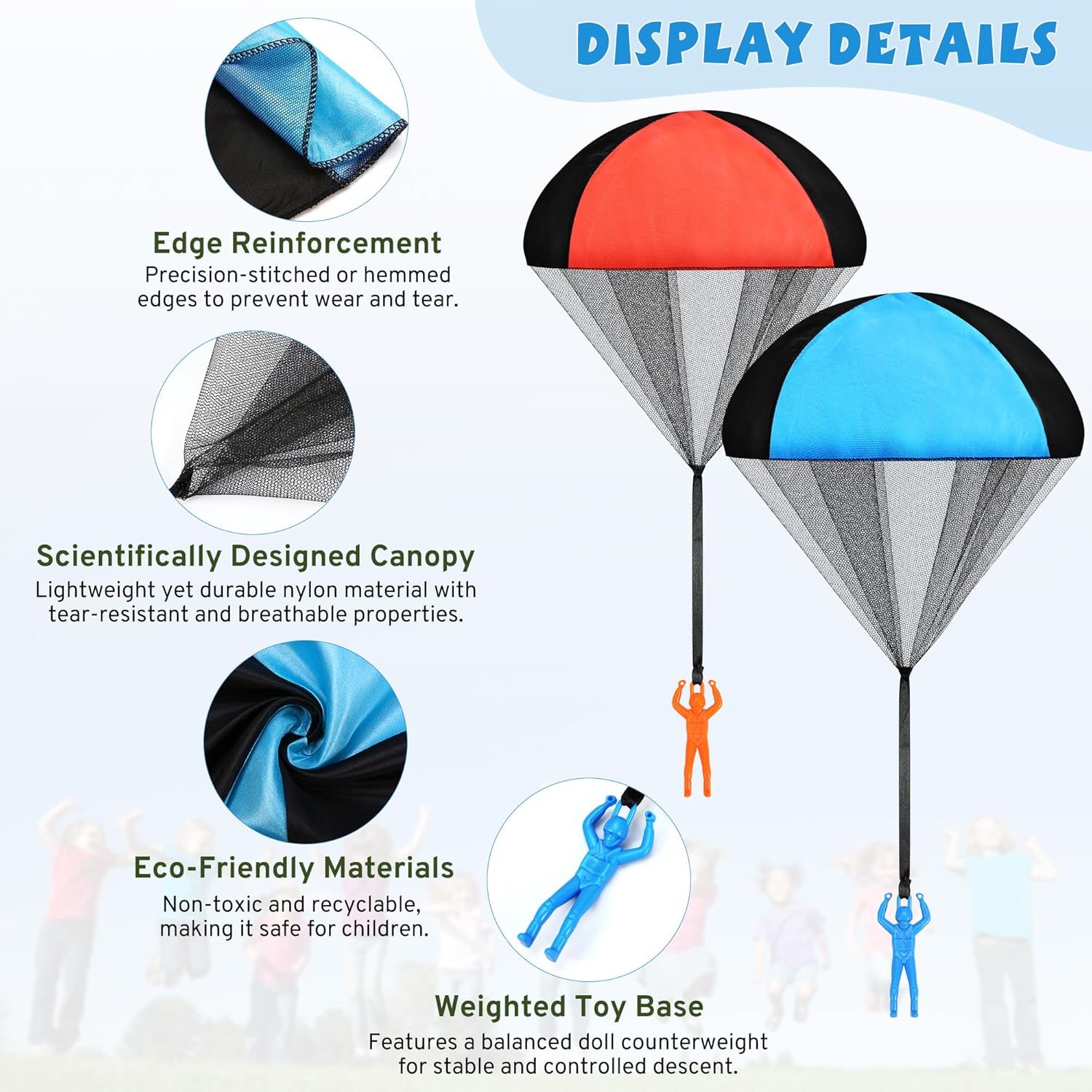 Parachute Toy - Flying Parachute Men for Kids | Fun Outdoor & Indoor Play - Perfect for Ages 3-12
