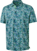 M MAELREG Men's Golf Polo Shirt - Short Sleeve Moisture-Wicking Performance in Stylish Patterns