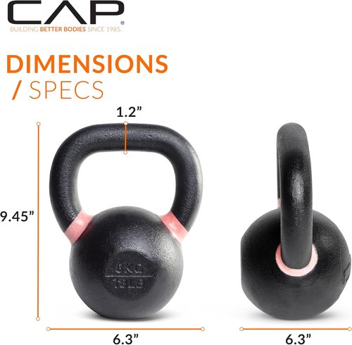 Cap Barbell Competition Kettlebell - Durable Cast Iron Design for Enhanced Strength Training