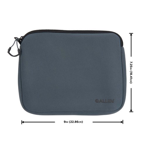 Allen Company Neoprene Pistol Pouch, Full-Size Handguns up to 9”, Charcoal