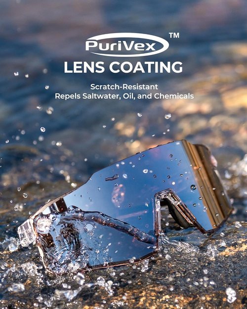 KastKing Etowah Polarized Fishing Sunglasses - PuriVex Lens Coating, Rimless Design for Men & Women