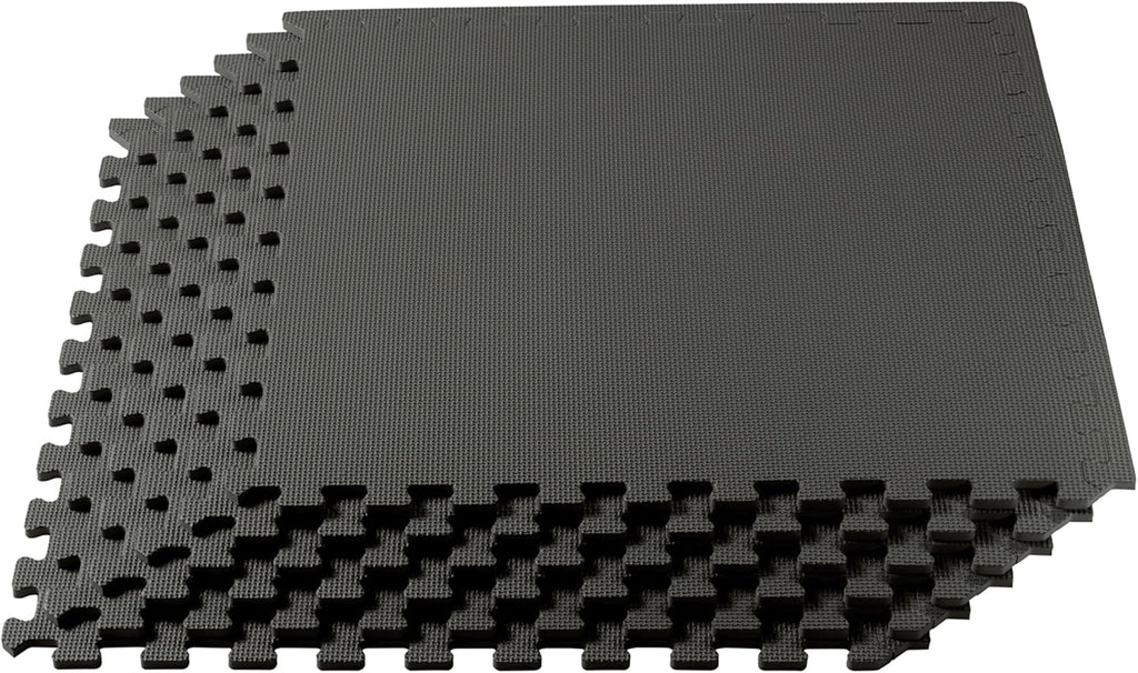 We Sell Mats | 3/8" Thick EVA Foam Exercise Floor Mat - Interlocking Anti-Fatigue Tiles for Home or Gym