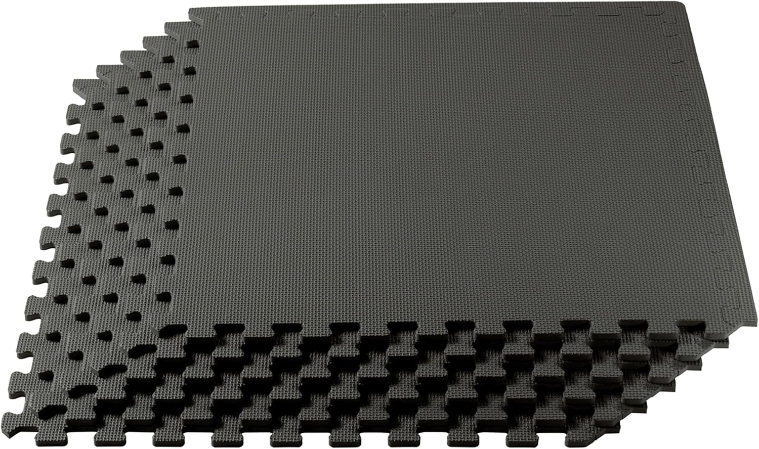 We Sell Mats | 3/8" Thick EVA Foam Exercise Floor Mat - Interlocking Anti-Fatigue Tiles for Home or Gym