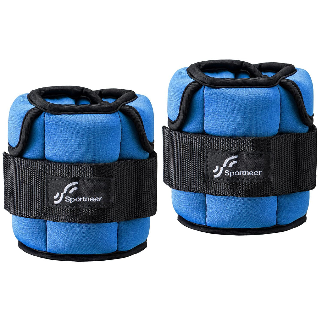 Sportneer Adjustable Ankle Weights for Women and Men：1 Pair 1 2 3 4 6 7 8 10 lbs Upgraded Easily Adjustable Leg Weight, Weighted Wrist Weight Strap for Gym, Fitness, Workout, Walking, Dancing