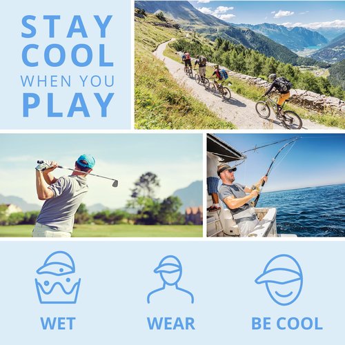 FROGG TOGGS Chilly Pro Cooling Hat, Instant Cooling and Sun Protection