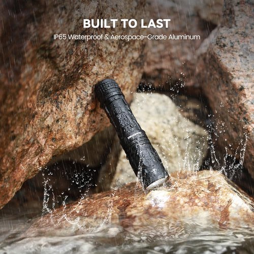 Guardtier M70E Dual-Power Pocket Flashlight - 500LM Rechargeable EDC Light with Clip, 4 Modes for Camping & Everyday Carry