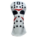 NEwoilkwo 1pc Golf Driver Headcover - Red Cartoon Faux Leather Golf Club Head Cover - Driver, Fairway Wood, Hybrid - Golf Gift for Men