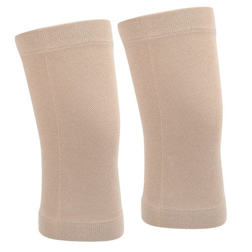 Alomejor Knee Sleeves, Pure Cotton 2pcs Compression Knee Sleeve Cotton Seamless Knee Brace Support for Adults