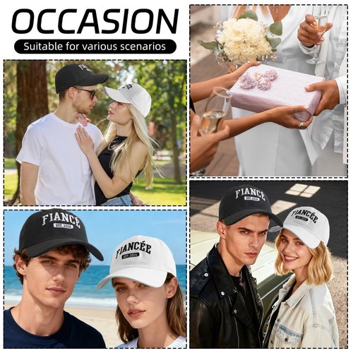 Tmsek Engagement Party Gifts - Newly Engaged Couples Hat, Fiance Gifts for Him Adjustable Embroidered Engaged Gifts for Her Fiancee Baseball Cap Women Men (Est 2026)