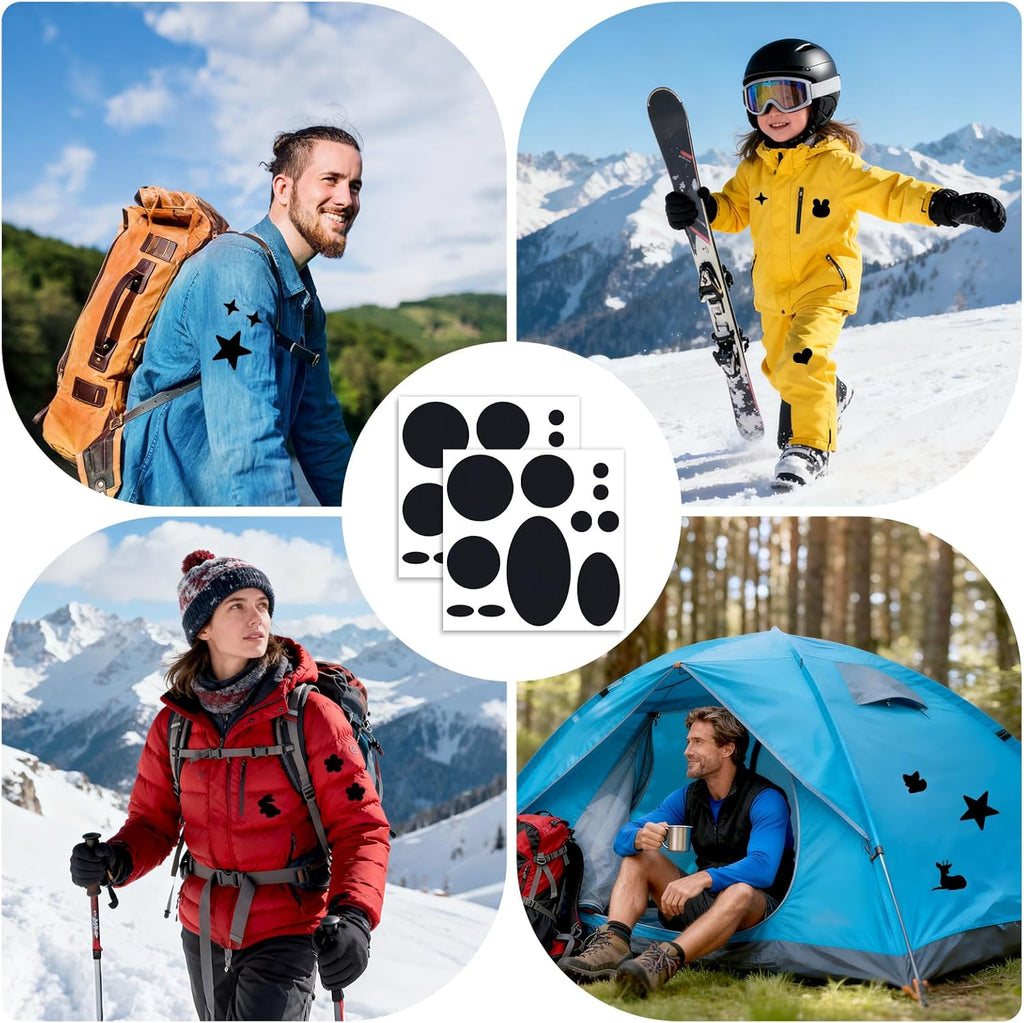 Skiennix Down Jacket Repair Patches - Waterproof Self-Adhesive Nylon Fabric | Pre-Cut, Tear-Resistant