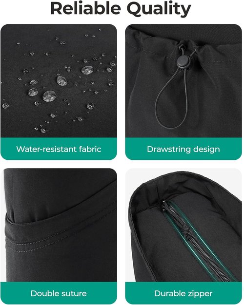 BAGSMART Foldable Tote Bag - Large Shoulder Handbag with Drawstring for Travel, Work & Gym