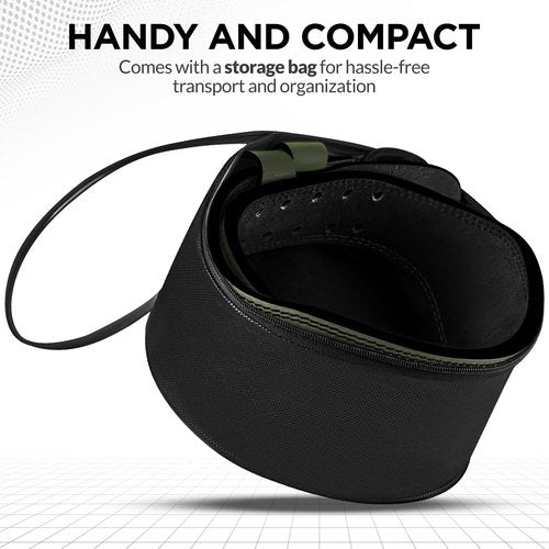 WYOX Weight Lifting Belt for Gym Fitness – Cowhide Leather, 4” Padded Lumbar Back Support lifting Belt, 8 Adjustable Holes, Ideal for Powerlifting, Bodybuilding, Deadlift, Squat & Strength Training