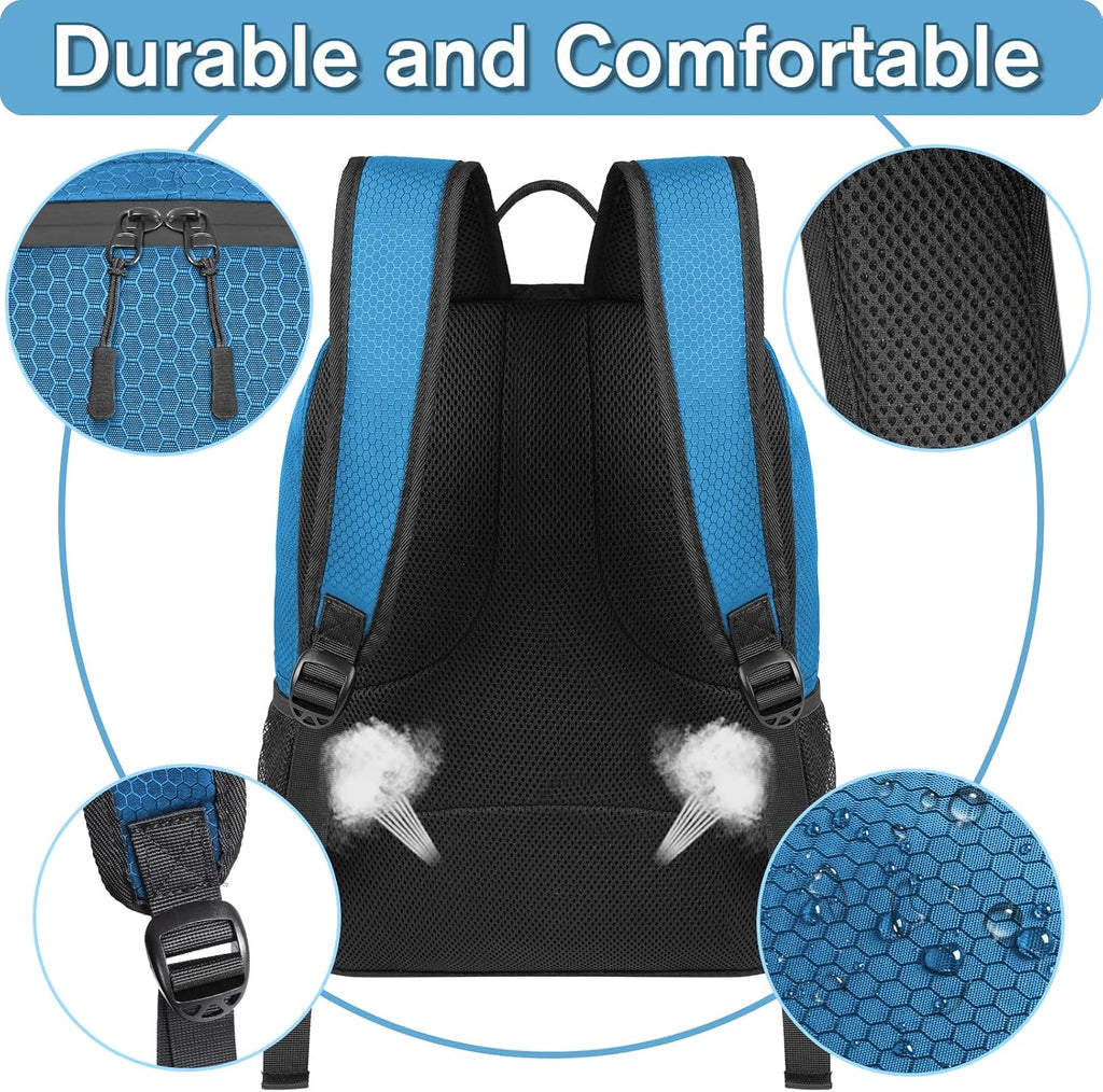 YOREPEK Soccer Backpack - Water-Resistant Sports Bag with Ball Holder | Fits Basketball, Volleyball, Football