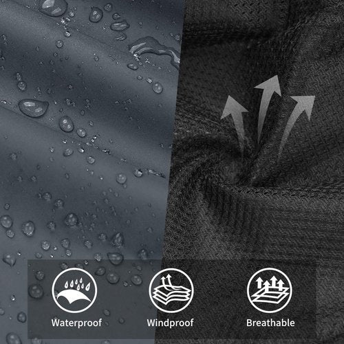 Ourcan Over Pants Rain Pants Women Waterproof Pants Lightweight Breathable Hiking Cycling Outdoor with Pocket Gray