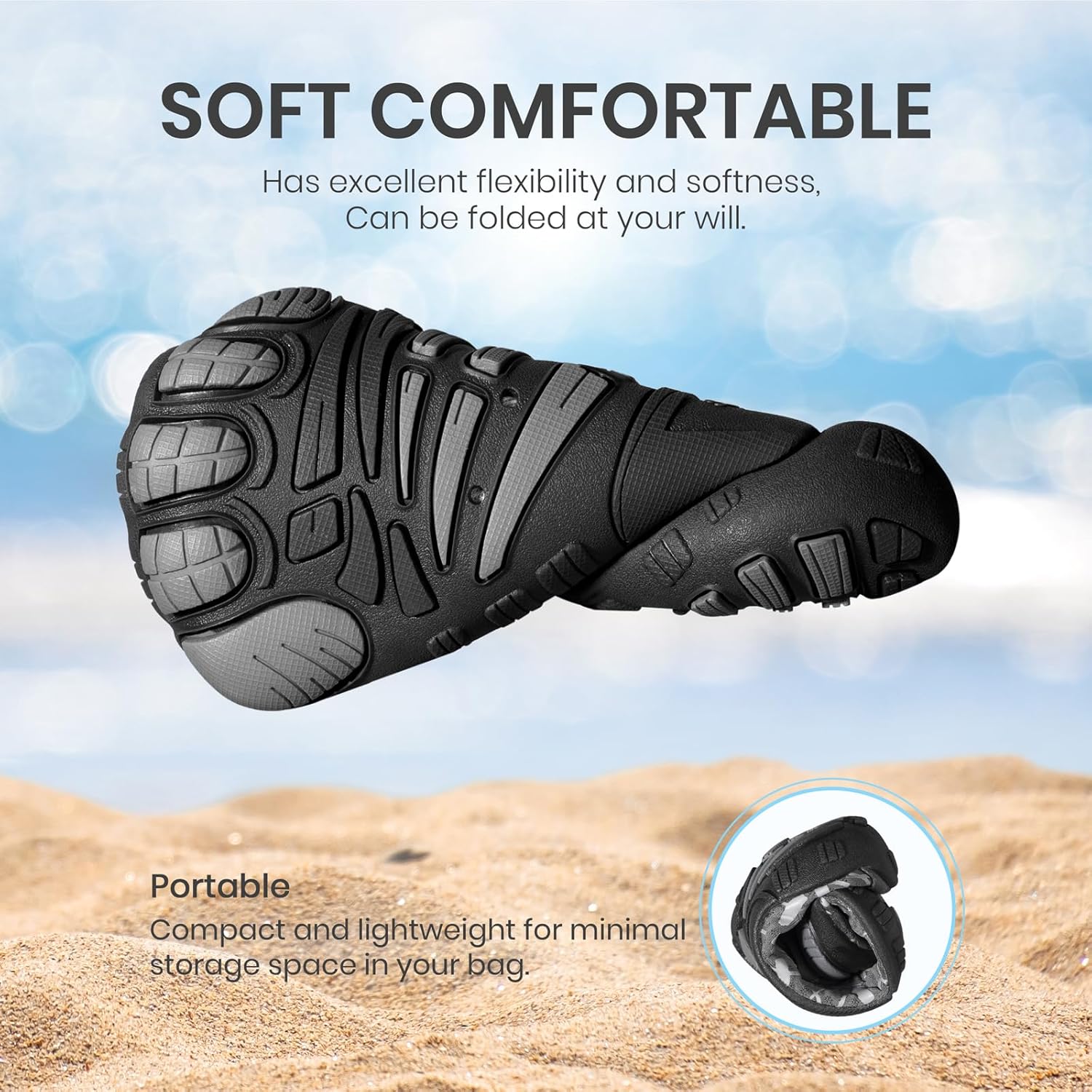 SEEKWAY Barefoot Water Shoes for Kids - Quick-Dry Non-Slip Sand Shoes for Hiking & Swimming | Toddler Sizes