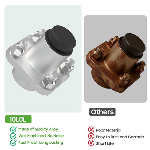 10L0L 2 Pack Front Wheel Hub Assembly for Club Car DS Golf Cart 1974-2003, Replace OEM 1011892, 11011102, 1011153, 1011889, 1011894