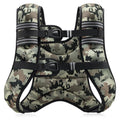 ZELUS Weighted Vest, 6lb/8lb/12lb/16lb/20lb/25lb/30lb Weight Vest for Men Women with Storage Pocket & Reflective Strips for Workout Strength Training Running Muscle Building, Desert Camo (25 lb)
