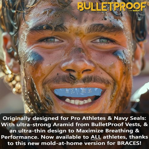 Bulletproof Mouthguard - World's Thinnest & Most Breathable | 3X Stronger for Sports & Teeth Grinding