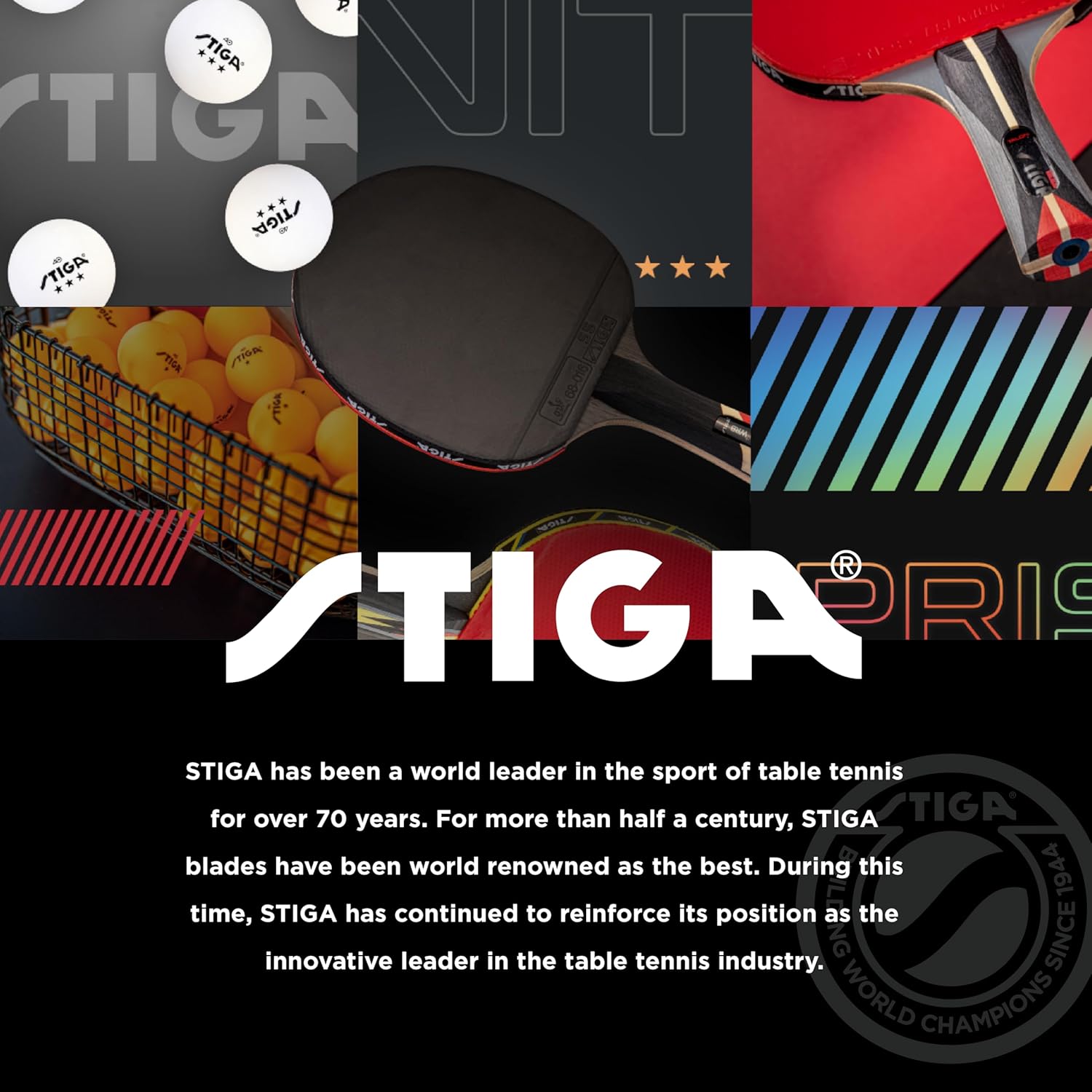 Stiga 3-Star Table Tennis Balls - High-Quality Performance | Perfect for Training & Competition
