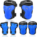 BOSONER Knee and Elbow Pad Set - Protective Gear for Roller Skating, Cycling & BMX | Adult/Child Sizes