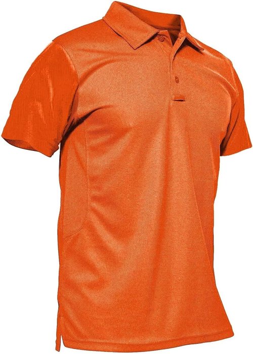 MAGCOMSEN Men's Polo Shirt - Quick Dry Tactical Performance | Short Sleeve Golf Jersey