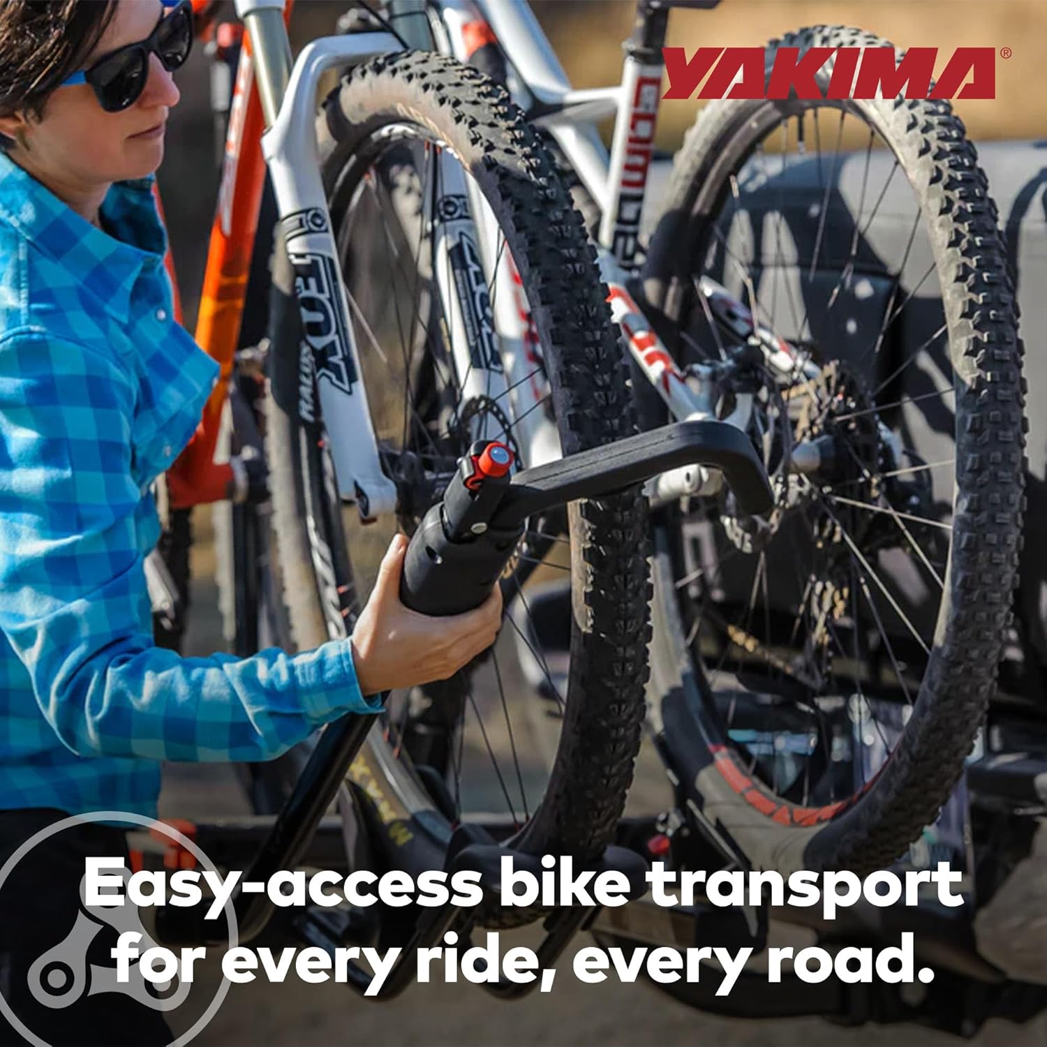 YAKIMA HoldUp Hitch Mount Bike Rack - Durable, Adjustable Design for 2 Bikes | Easy Installation