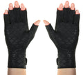 Thermoskin Arthritic Fingerless Gloves, Black, Medium, 8"-8_" (21-23 cm)
