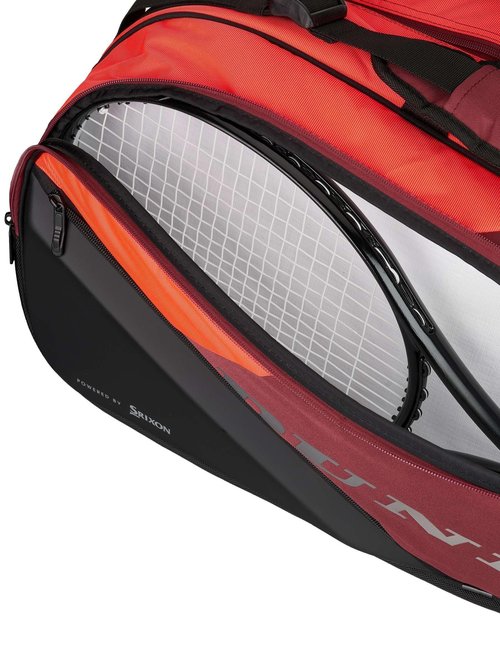 Dunlop Sports CX Performance Tennis Bag, Red/Black - 12-Racket