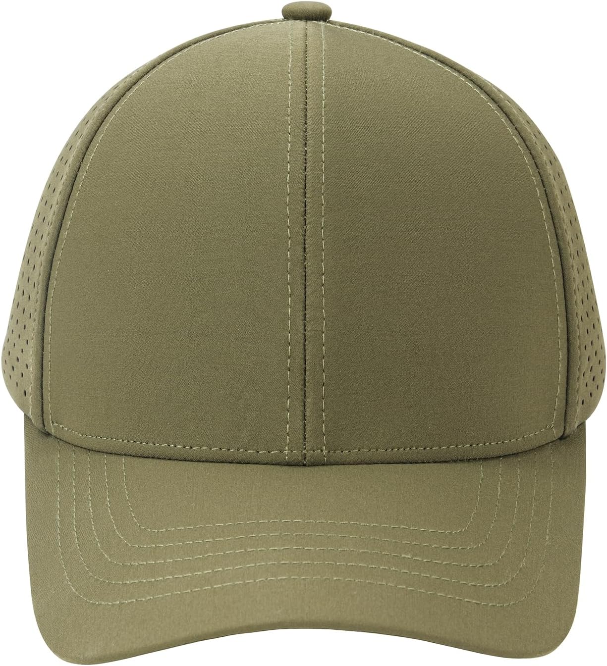 VOBOOM Men's Quick-Dry Baseball Cap - Laser Cut Mesh Design | Curved Brim Snapback Hat