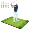VIVITORY 5x4ft 21mm-45mm Golf Mat with Ball Tray, Thickening Golf Hitting Mat, Integrated Golf Practice with 10 Golf Balls, 7 Golf Tees, Artificial Golf Turf Mat Practice Swing Mats