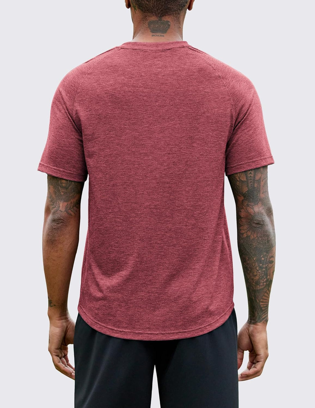 PINSPARK Men's Workout Shirts - Quick-Dry Moisture-Wicking Athletic Tee | 3-Pack Short Sleeve