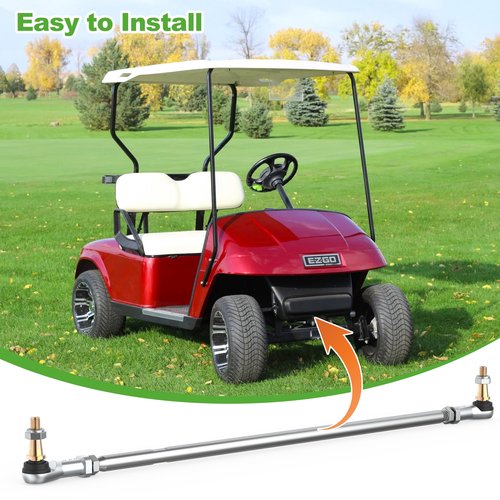 10L0L Golf Cart Tie Rod Assembly, Tie Rod & End (Left & Right) for EZGO TXT 2001-up, Shuttle Workhorse & ST Series PDS G & E, OEM 70876-G02 70902-G01 70902-G02 01069-G01 01069-G02